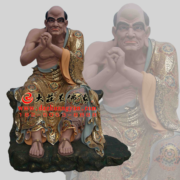 銅雕跋陀羅尊者 銅雕跋陀羅尊者